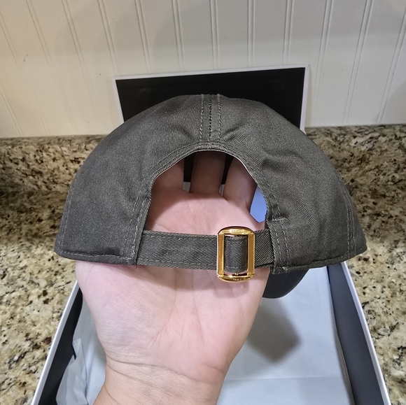 Celine Paris Brown/Grey And White Logo Baseball Cap Hat Size M - Picture 7 of 8